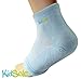 KidSole RX Gel Sports Sock for Kids with heel sensitivity from Severs Disease, Plantar Fasciitis. US Kid's Sizes 2-7 (Blue)