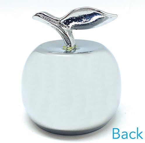 2 1/2" Chrome Plated Apple Bell - Desktop Gift