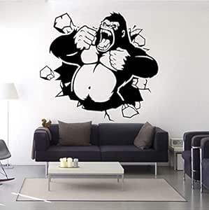 Wuyyii 60X65 Cm Mono Calcomanía De Pared Mono Calcomanías Mono Etiqueta