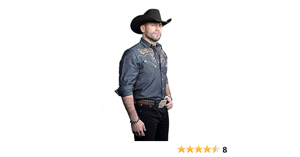 Amazon.com: Rafael Amaya Western Style - Camisa vaquera para hombre  (084CA01), XL, Mezclilla : Ropa, Zapatos y Joyería