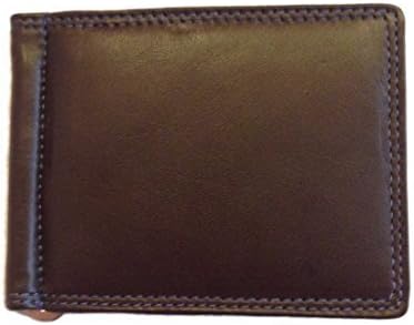 TEE ESSGenuine Leather Money Clip Men Brown Wallet, Purse, Unisex Wallet (Brown-2)