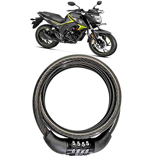 AutokraftZ Multipurpose Number Chain Cable Bicycle/Bike Helmet Lock for Honda CB Hornet 160R