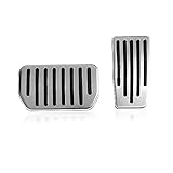 TeslaHome Antislip Gas & Brake Pedals Foot Pedal Pads, Auto Aluminum Pedal Covers for Tesla(A Set of 2) (For Tesla Model 3)