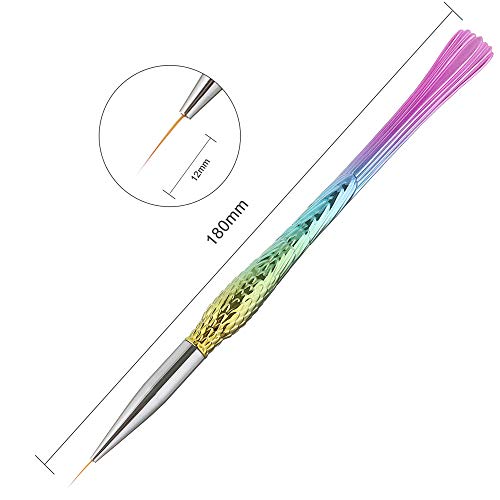 Redvive Top 3pcs Small Pen Hook Painting Line Nail Pens Pull Pen Paint