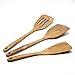FAAY 3-in-1 Wooden Spatulas, Kitchen Utensils, Cooking Utensil, 100% Healthy Utensils from High Moist Resistance Teak, Eco-Friendly Wood Spatula for Non Stick Cookware