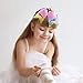 SIQUK 8 Pieces Unicorn Cheer Hair Bows with Elastic Hair Bands Colorful Unicorn Bow for Girls(Bonus: 1 pc Storage Bag)