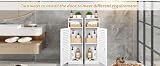 aimu Waterproof Bathroom Cabinet 80x20x24cm Floor Standing Storage Unit view 11
