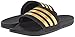 adidas Men's Adilette SC, Core Black/Gold Metallic/Core Black, 11