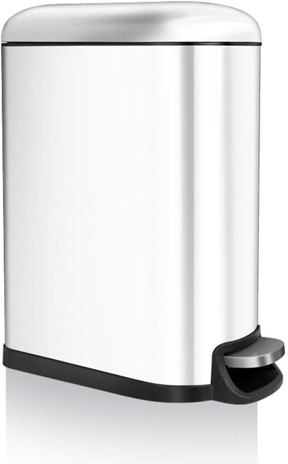 Nordic Creative Stainless Steel Trash Can Household With Lid Pedaltype Dustbin Kitchen Living