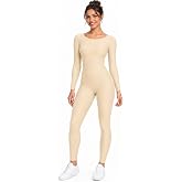 OVIGILY Women's Long Sleeve Unitard Dance Costume Spandex Full Body Suits One Piece Jumpsuits