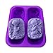 Longzang 4 Cavity 3D Angels Silicone Mold for DIY Cake Chocolate Panna Cotta Pudding Jelly Baking Soap molds