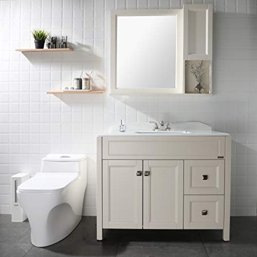 PARLOS TwoHandle Bathroom Sink Faucet with Metal Drain Assembly and Supply Hose, LeadFree cUPC