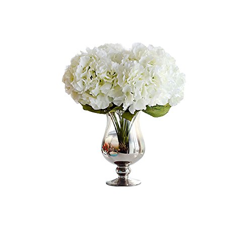 Vanki 1 PC Vintage Artificial Flower Silk Flowers Bouquet,White