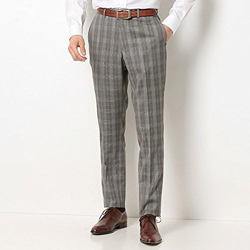 Amazon Co Jp メンズビギ Men S Bigi 渡部篤郎さん着用 メンズクラブ4月号掲載ストレッチセットアップパンツ スーツ組下 グレンチェック 01グレー Ss 服 ファッション小物