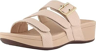 Amazon.com | Vionic Women's Pacific Rio Platform Sandal - Ladies Adjustable Slide Sandal with 