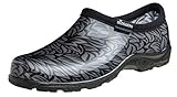 Sloggers 5117FLY08 Women's Casual Floral Collection Rain and Garden Shoe, Size 8, Charcoal