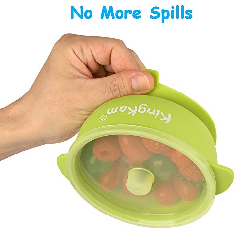 2 Pack Baby Bowls, Best Suction Bowls for Baby Toddler selfFeeding