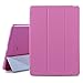 BESDATA Ultra Thin Magnetic Smart Cover [Auto Wake/Sleep Function]& Translucent Back Case for 2013 iPad Air + Screen Protector + Cleaning Cloth + Stylus (Pink)