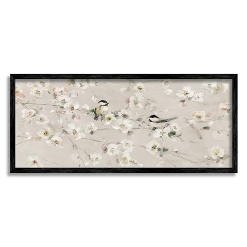 Stupell Industries Birds & Apple Blossom Framed Giclee Art by Sally Swatland