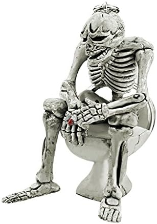 Momongel Fashion Creative Skull Toilet Purse Bag Rubber Keychain Gift Keyring Key Chain