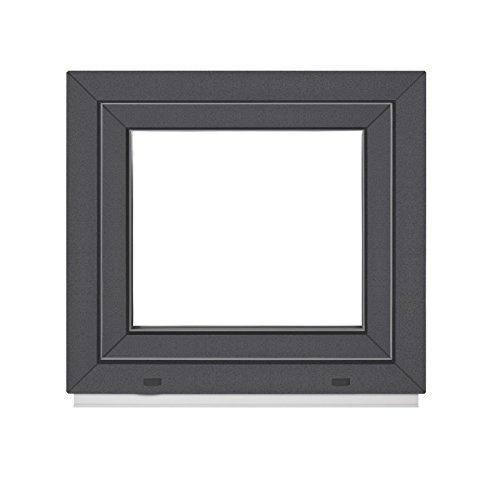 Komforta Fenster Anthrazit Außen/Innen - Alle Größen Kellerfenster Kunststoff BxH 950 x 1100 mm - Garagenfenster Fenster… – Bild 3