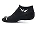 Swiftwick- ASPIRE ZERO Running Socks, Cycling Socks, Mens & Womens, Lightweight No-Show (Black, Large)