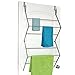 Homz Collapsible Portable Over The Door Hooks Hanging Clothing Drying Rack for Closet, College Dorm, Bathroom, Laundry Room, Apartment, and Studio