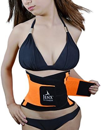 Jenx Fitness Unisex Waist Trimmer, Orange,  Large
