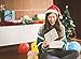 QBSM 10 pcs Christmas Santa Claus Hats Classic Red Cap for Adult Kids Xmas Party