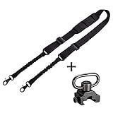 BOOSTEADY 2 Point Rifle Sling Shoulder Strap Trigger Snap with QD Swivel Mount Adjustable