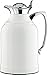 alfi Opal Glass Vacuum Lacquered Chrome Plated Brass Thermal Carafe for Hot and Cold Beverages, 1.5 L, White