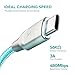Xcentz USB Type C Cable, [2 Pack 6ft] USB C to USB A Fast Charger, Nylon Braided Charging Cable for Samsung Galaxy S10/S9/S8/Note 8/9/10, LG V20/G5/G6, Pixel, iPad Pro 2018 and More, Teal