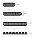 Cable Clips Cord Organizer Cable Management, YUERSEAK Adhesive Wire Cord Holder for Computer Power Cords,USB Charging Cables, Mouse Cable, Desk PC, Office Home Car - 7, 5,3 Slots Black, 3 Packs