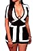 Shawhuwa Womens Sexy V Neck Short Sleeve Party Romper Clubwear Medium Black