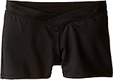 Bloch Girl's V-Waist Comfort Dance Shorts 4-6 Black