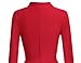 MUXXN Women's V Neck Elegant 3/4 Sleeve Vintage Bridesmaid Party Dress