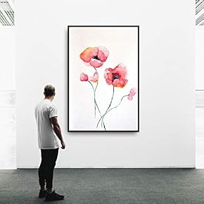 signwin Framed Canvas Wall Art Beautiful Leaves Canvas...