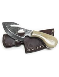 Wild Turkey Handmade Damascus Bone Full Tang Cat Skinner