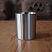 Stainless Whiskey Old Fashioned Glass - Double Walled - 10oz Lowball by Lancaster Steel, set of 2