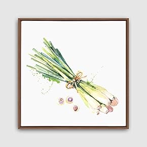 Framed Canvas Wall Art Vegetables Theme Design Canvas Prints Home Artwork Decoration for Living Room,Bedroom - 24x24 inches