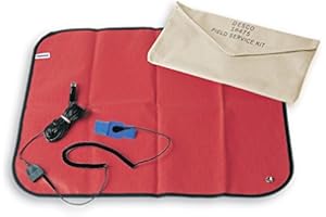 DESCO ASK-30474 16475 Red Vinyl Laminated Dissipate Field Service Kit with Pouch, 22" Length x 18" Width, 15' Cord Length