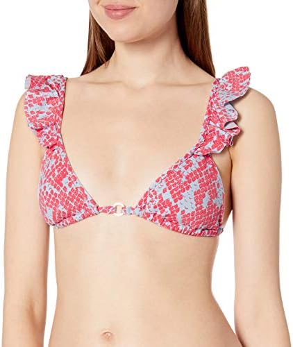 bikini top with ruffle straps