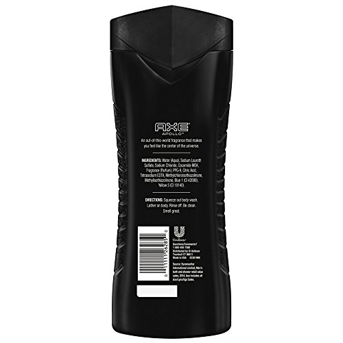 AXE Body Wash for Men Apollo 16 oz (Pack of 2)