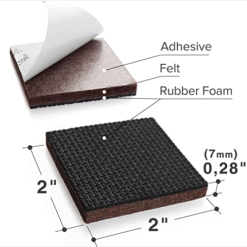XPROTECTOR Non Slip Furniture Pads 16 Premium Furniture Grippers 2