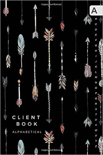 Client Book Alphabetical 6x9 Medium Hair Stylist Notebook