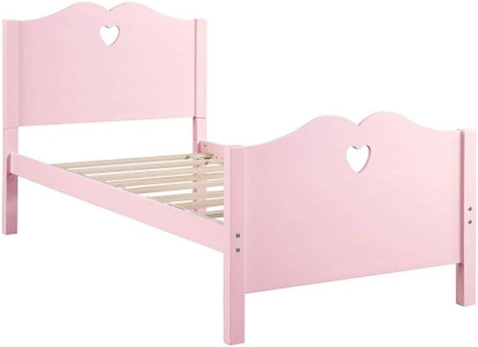 CQIANG Cama con Plataforma Doble con Soporte de Listones de Madera y