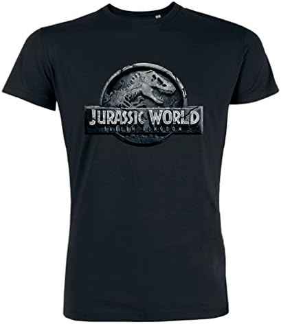 Jurassic World Fallen Kingdom Black Organic T-Shirt 2018 | Jurassic World Official Tshirt (X-Large)