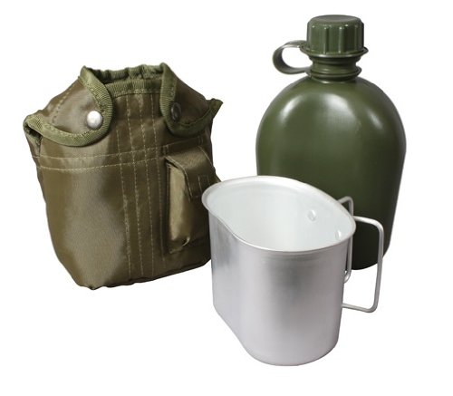 Rothco 3Pc Gi Plastic Canteen - 1 Quart