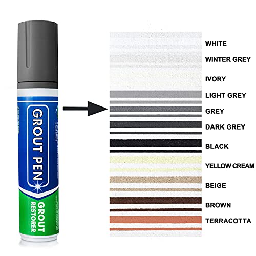 Grout Pen Grey Tile Paint Marker Waterproof Grout Paint, Tile Grout