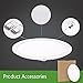 ProGreen 9W Flat LED Panel Light Lamp, Dimmable Round Ultrathin LED Recessed Downlight, 720lm, Cold White 5000K, Cut Hole 4.9 Inch, Panel Ceiling Lighting with 110V LED Driver